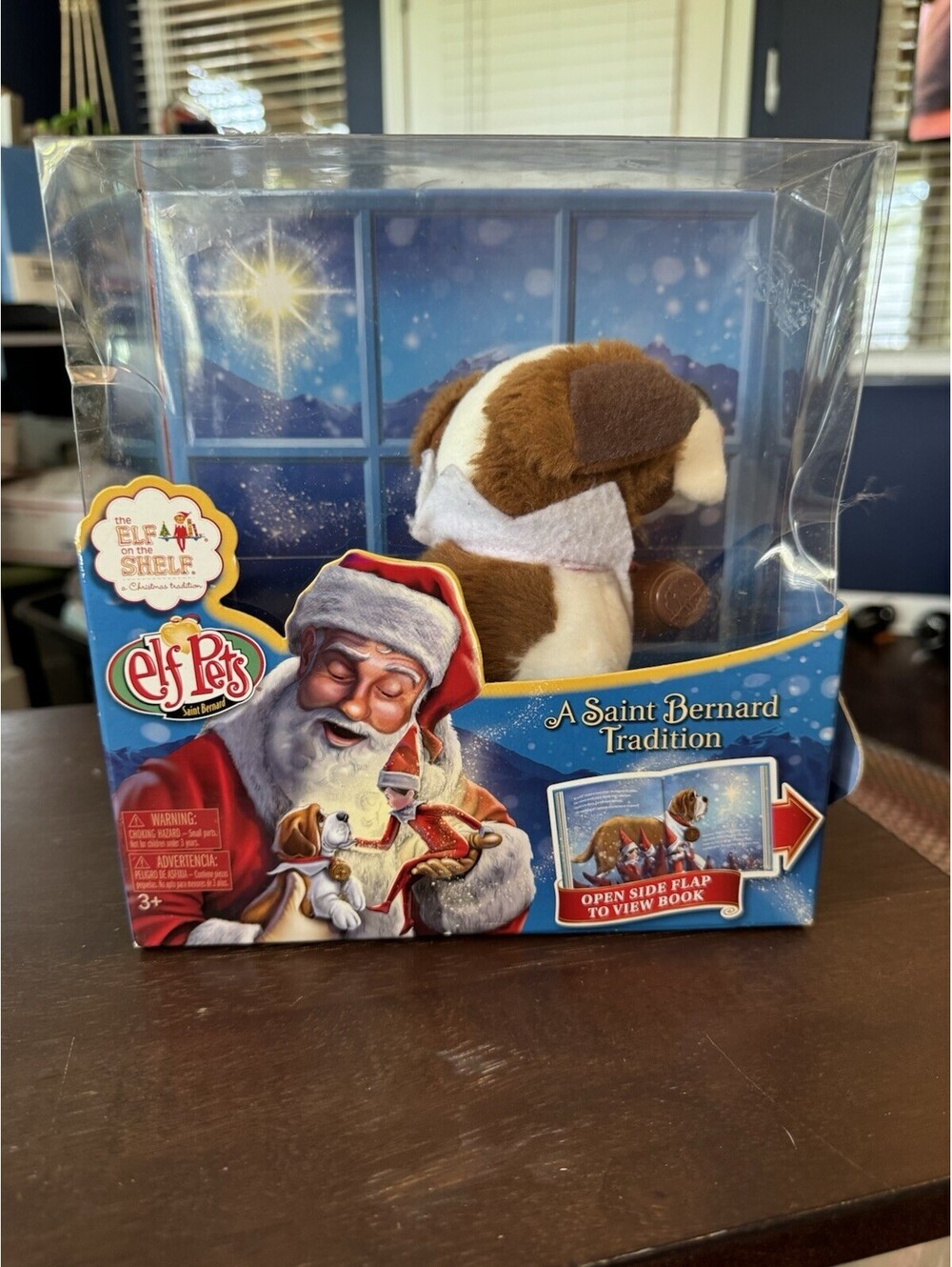 Elf Pets St. Bernard Plush Saint Bernard Tradition and Book Elf on the Shelf NEW